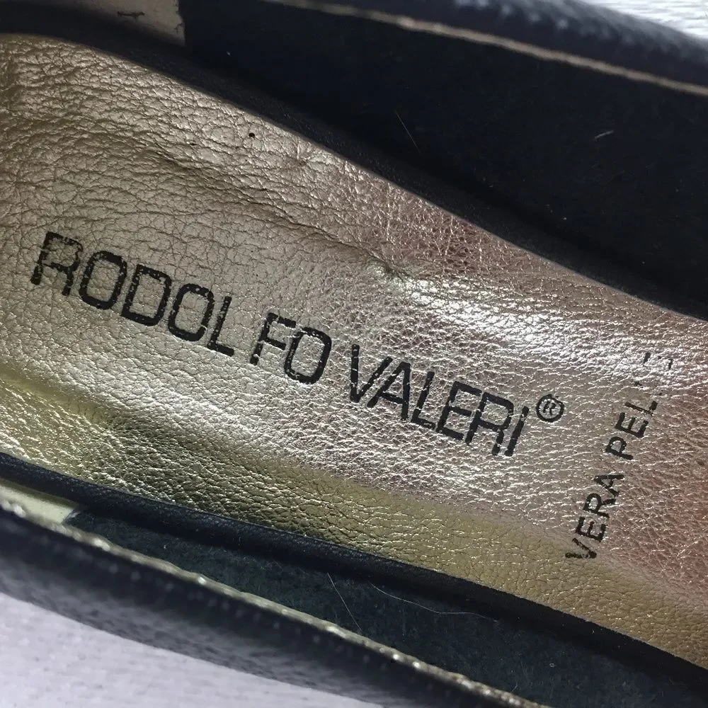 🌹Rodol Fo Valeri Vera Pelle Shoes Flats Ballets size 6 US